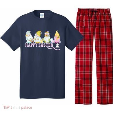 Easter Bunny Spring Gnome Easter Egg Hunting And Basket Pajama Set