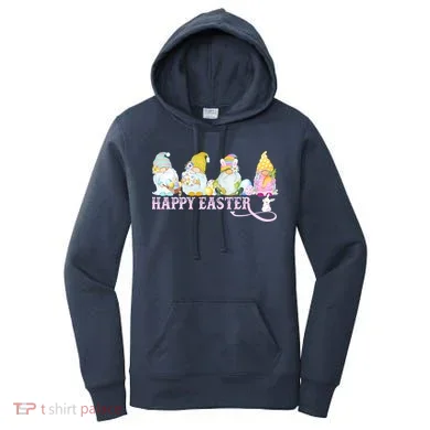 Easter Bunny Spring Gnome Easter Egg Hunting And Basket Women's Hoodie