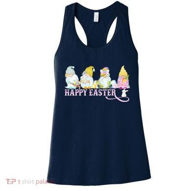 Easter Bunny Spring Gnome Easter Egg Hunting And Basket Women's Tank Top