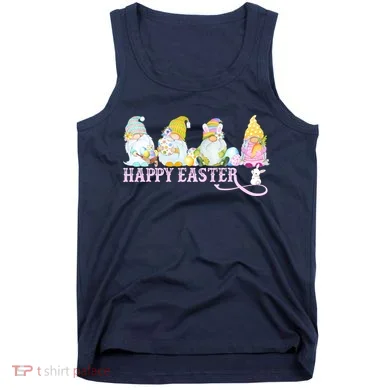 Easter Bunny Spring Gnome Easter Egg Hunting And Basket Tank Top