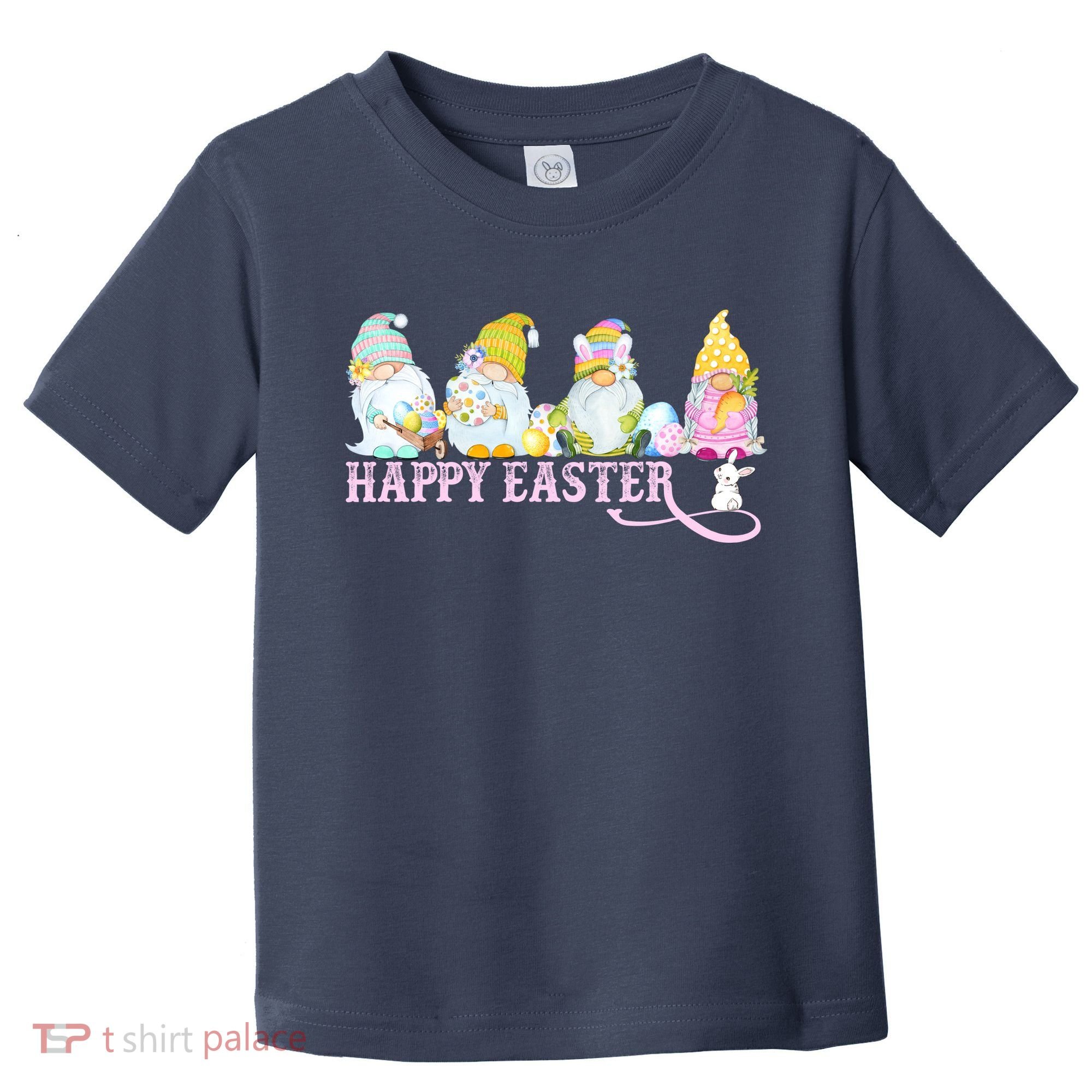 Easter Bunny Spring Gnome Easter Egg Hunting And Basket Toddler T-Shirt