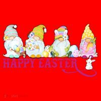 Easter Bunny Spring Gnome Easter Egg Hunting And Basket Santa Hat thumb 1