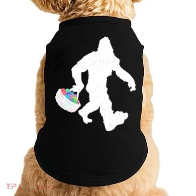 Easter Bigfoot Sasquatch Funny Easter Eggs Basket Doggie Tank