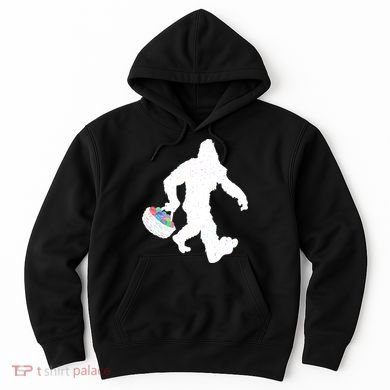 Easter Bigfoot Sasquatch Funny Easter Eggs Basket Hoodie