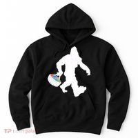 Easter Bigfoot Sasquatch Funny Easter Eggs Basket Hoodie thumb 0