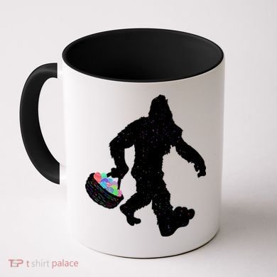 Easter Bigfoot Sasquatch Funny Easter Eggs Basket Coffee Mug