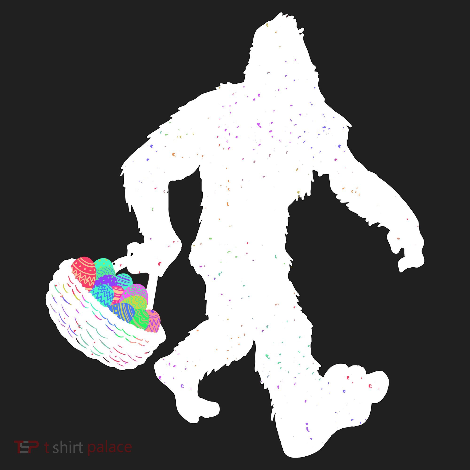 Easter Bigfoot Sasquatch Funny Easter Eggs Basket Beanie