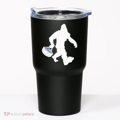 Easter Bigfoot Sasquatch Funny Easter Eggs Basket Tumbler