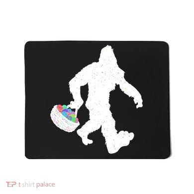 Easter Bigfoot Sasquatch Funny Easter Eggs Basket Mousepad