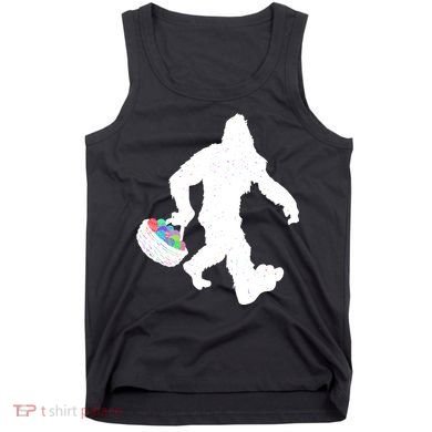 Easter Bigfoot Sasquatch Funny Easter Eggs Basket Tank Top