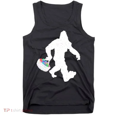 Easter Bigfoot Sasquatch Funny Easter Eggs Basket Tank Top