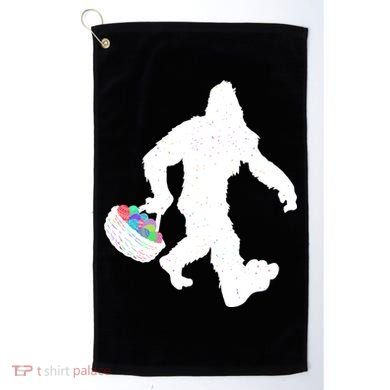 Easter Bigfoot Sasquatch Funny Easter Eggs Basket Golf Towel