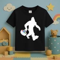 Easter Bigfoot Sasquatch Funny Easter Eggs Basket Toddler T-Shirt thumb 3
