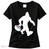 Easter Bigfoot Sasquatch Funny Easter Eggs Basket Women's T-Shirt thumb 0
