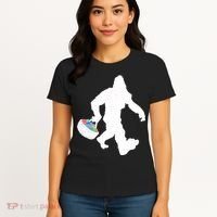 Easter Bigfoot Sasquatch Funny Easter Eggs Basket Women's T-Shirt thumb 4