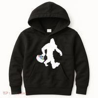 Easter Bigfoot Sasquatch Funny Easter Eggs Basket Kids Hoodie thumb 0