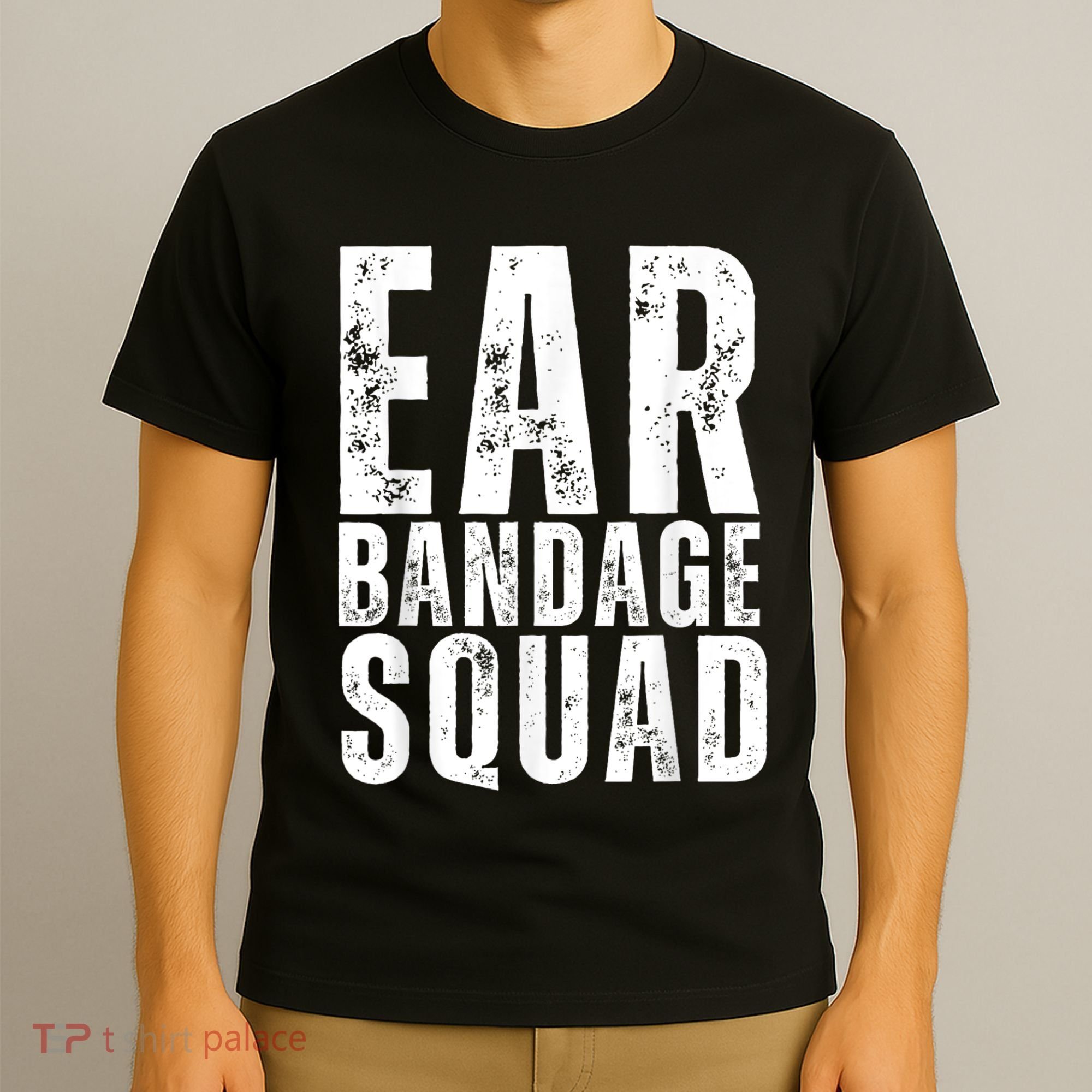 Ear Bandage Squad Patriotic Usa American T-Shirt