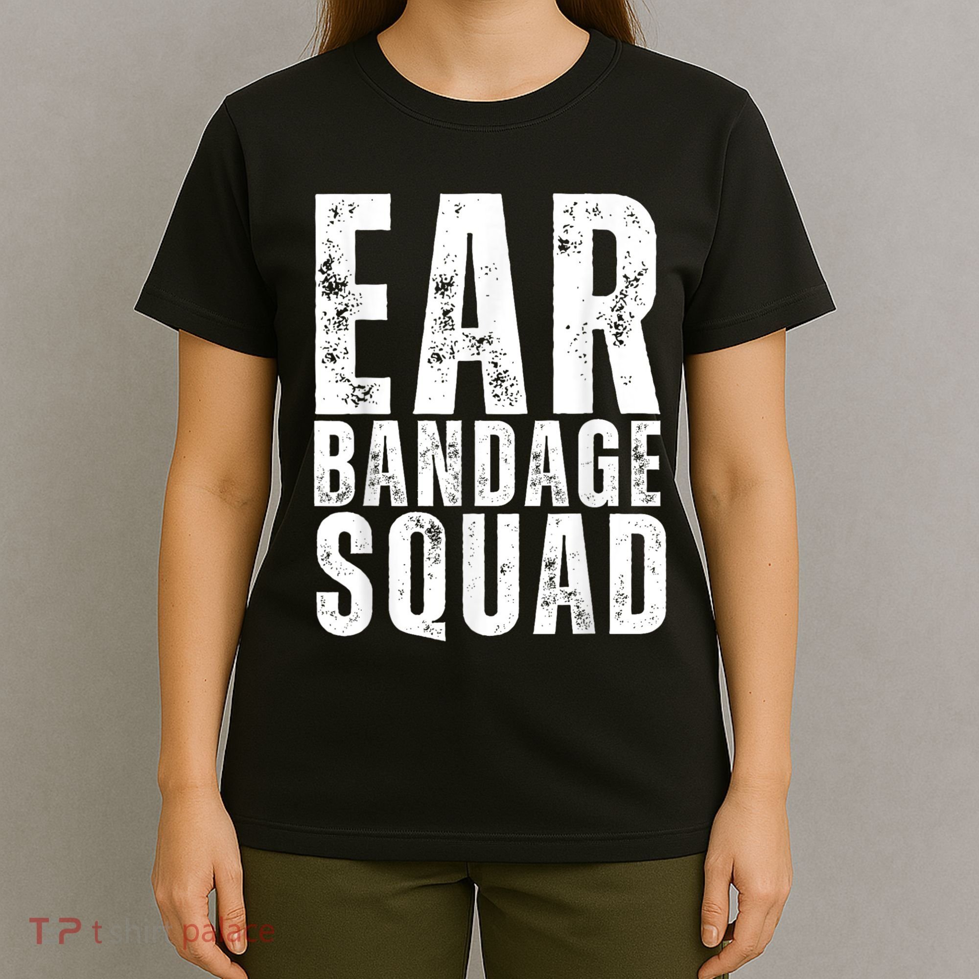 Ear Bandage Squad Patriotic Usa American T-Shirt