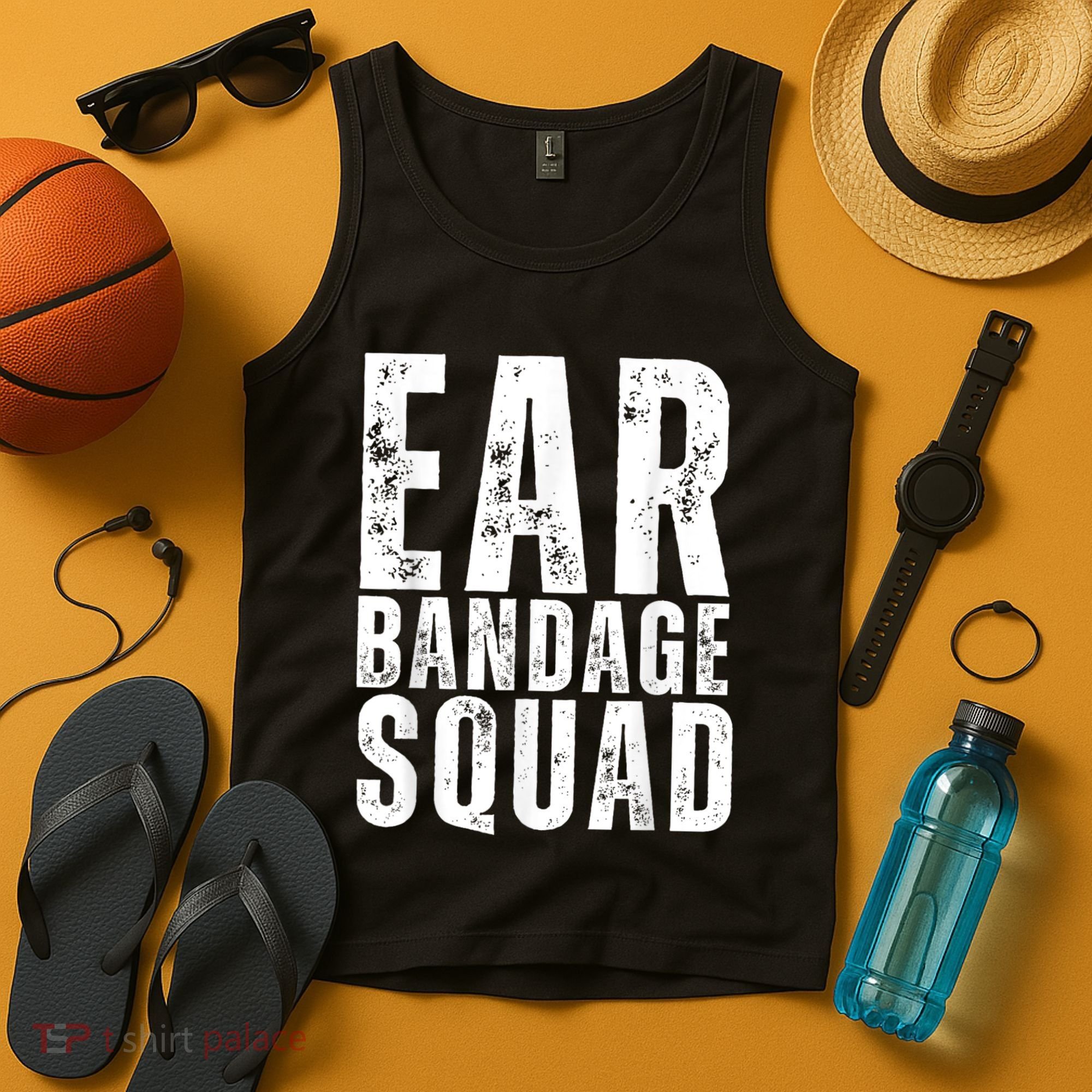 Ear Bandage Squad Patriotic Usa American Tank Top