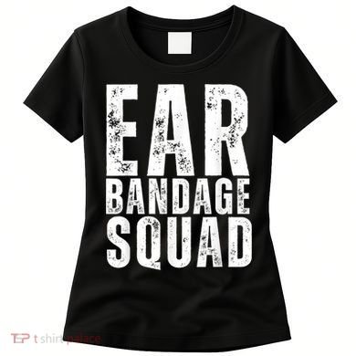Ear Bandage Squad Patriotic Usa American Women's T-Shirt