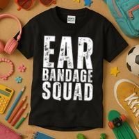 Ear Bandage Squad Patriotic Usa American Kids T-Shirt thumb 3