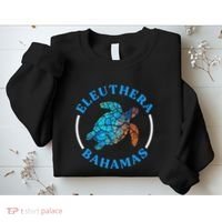 Eleuthera Bahamas Vacation Sea Turtle Souvenir Sweatshirt thumb 2