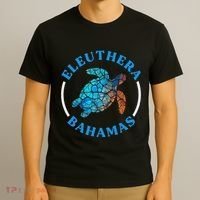 Eleuthera Bahamas Vacation Sea Turtle Souvenir T-Shirt thumb 3