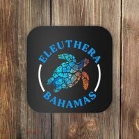 Eleuthera Bahamas Vacation Sea Turtle Souvenir Coaster thumb 0