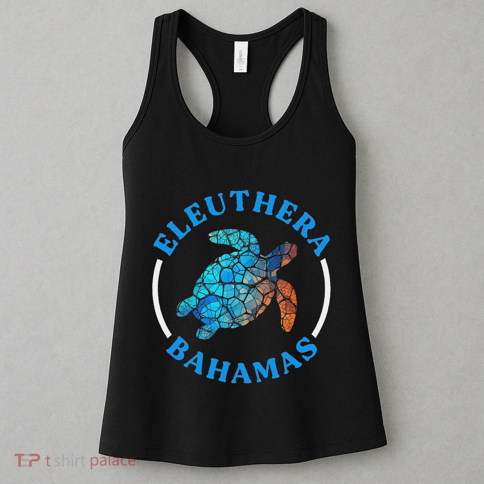 Eleuthera Bahamas Vacation Sea Turtle Souvenir Women's Tank Top
