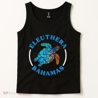 Eleuthera Bahamas Vacation Sea Turtle Souvenir Tank Top thumb 2