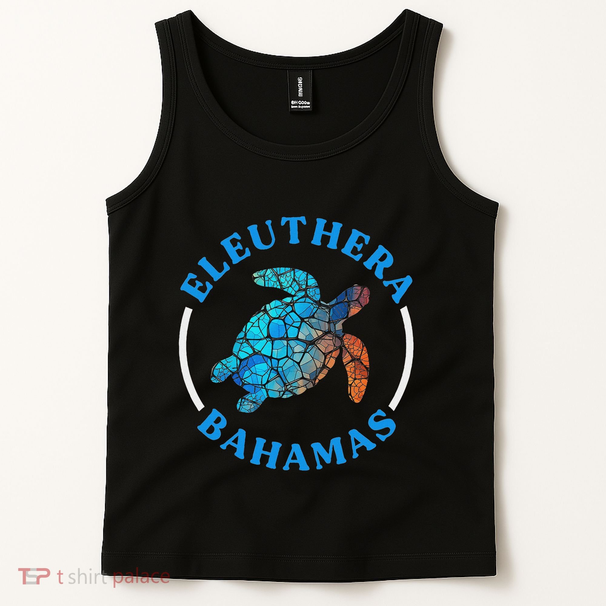 Eleuthera Bahamas Vacation Sea Turtle Souvenir Tank Top
