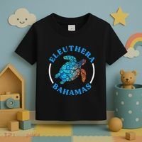 Eleuthera Bahamas Vacation Sea Turtle Souvenir Toddler T-Shirt thumb 3