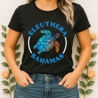 Eleuthera Bahamas Vacation Sea Turtle Souvenir Women's T-Shirt thumb 2