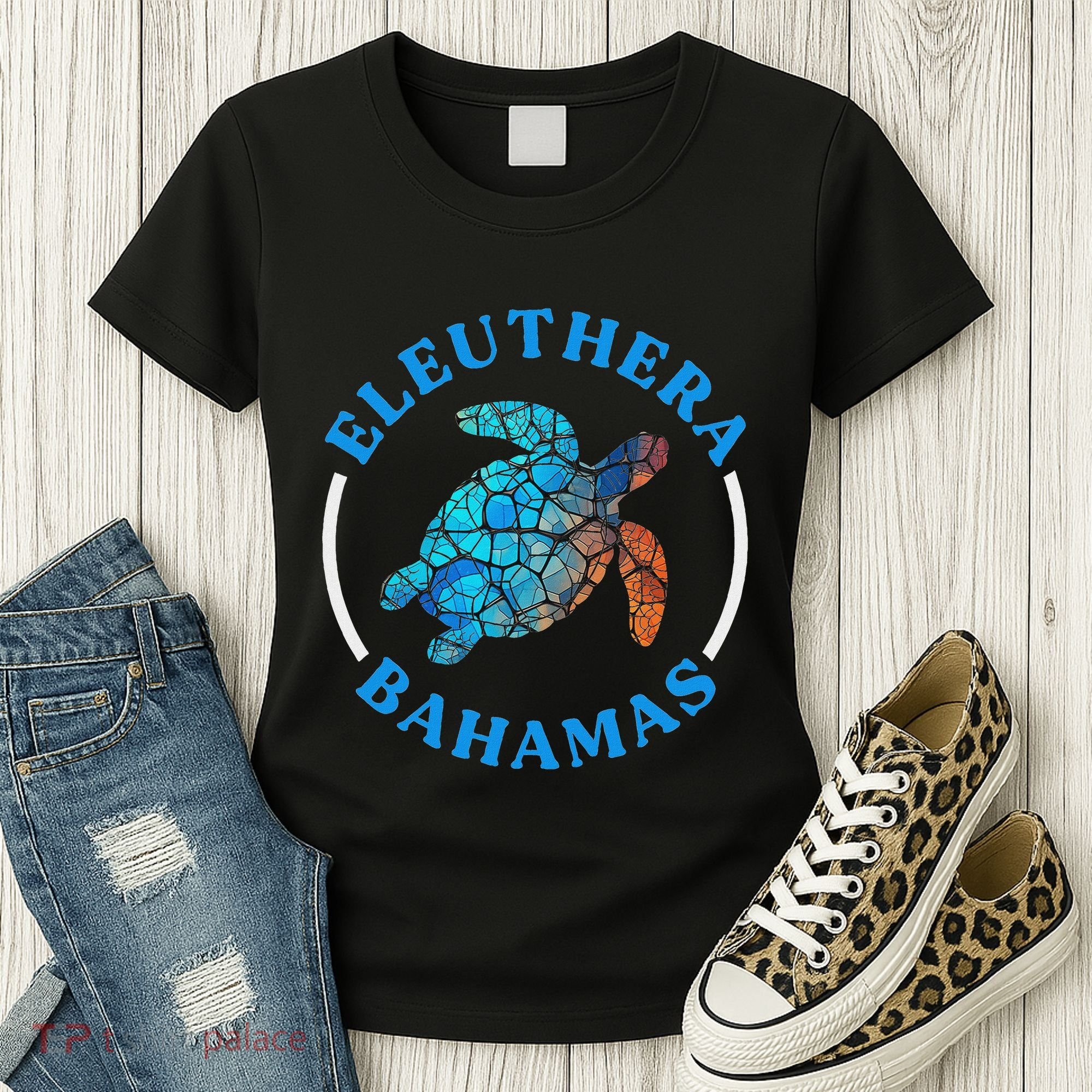 Eleuthera Bahamas Vacation Sea Turtle Souvenir Women's T-Shirt