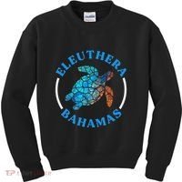 Eleuthera Bahamas Vacation Sea Turtle Souvenir Kids Sweatshirt thumb 0