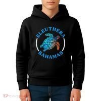 Eleuthera Bahamas Vacation Sea Turtle Souvenir Kids Hoodie thumb 4