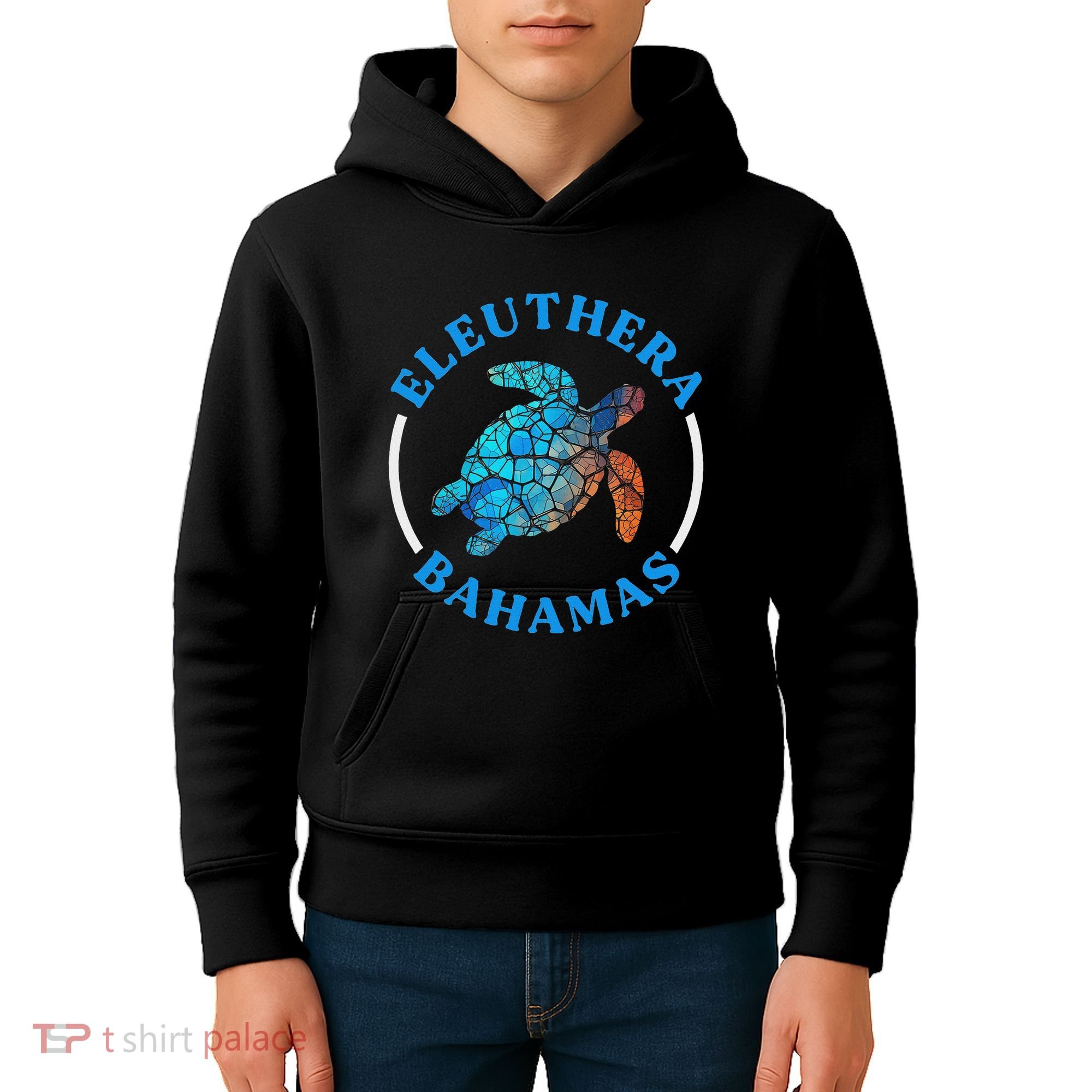 Eleuthera Bahamas Vacation Sea Turtle Souvenir Kids Hoodie