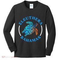 Eleuthera Bahamas Vacation Sea Turtle Souvenir Kids Long Sleeve Shirt thumb 0