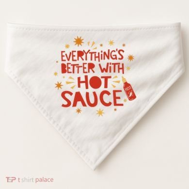 Everything's Better With Hot Sauce USA-Made Doggie Bandana