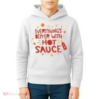 Everything's Better With Hot Sauce Kids Hoodie thumb 4