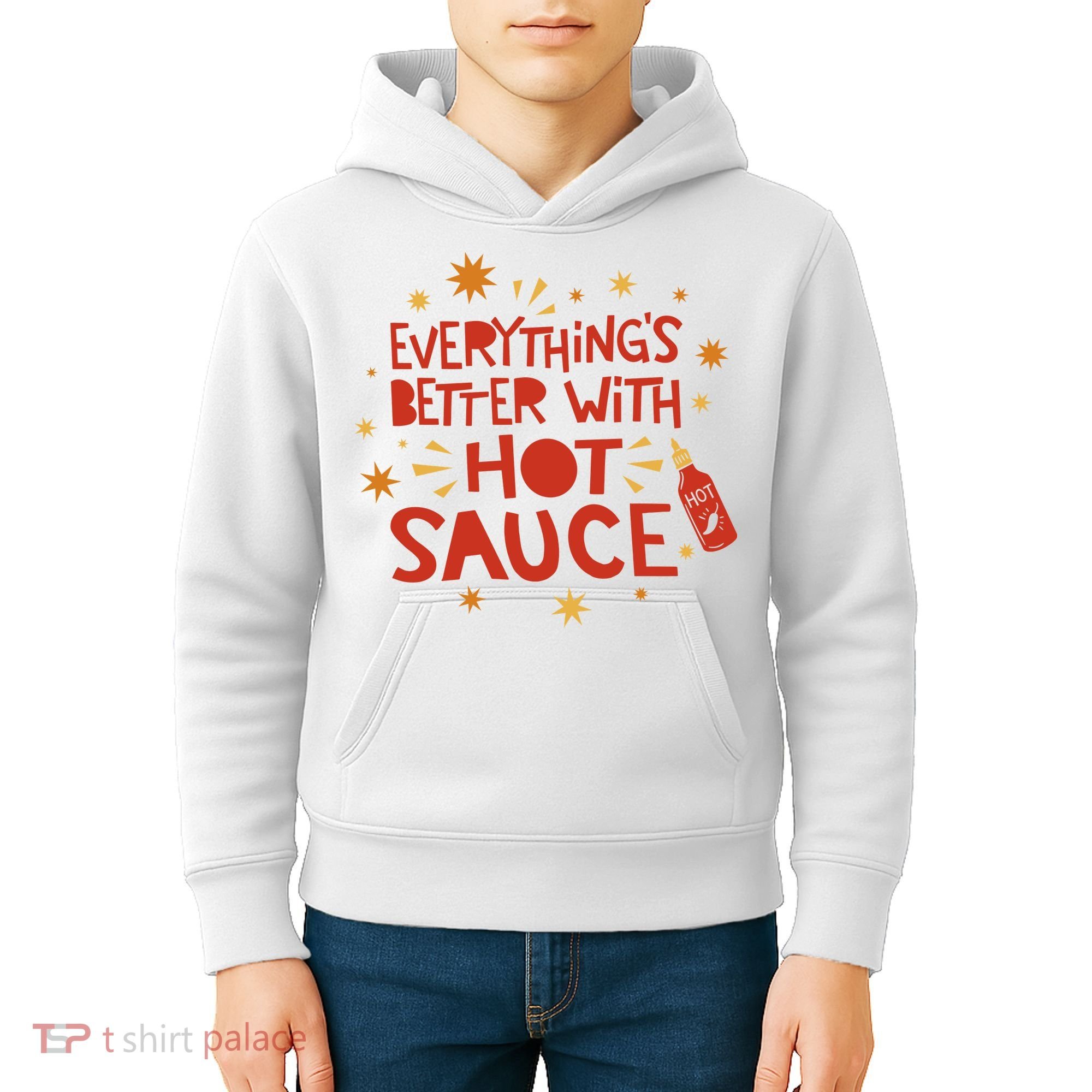 Everything's Better With Hot Sauce Kids Hoodie