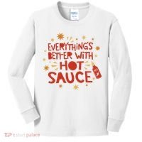 Everything's Better With Hot Sauce Kids Long Sleeve Shirt thumb 0