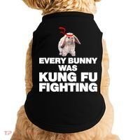 Every Bunny Was Kung Fu Fighting Funny Easter Rabbit Doggie Tank thumb 0