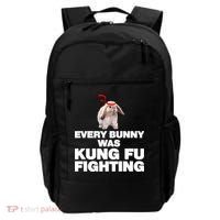 Every Bunny Was Kung Fu Fighting Funny Easter Rabbit Backpack thumb 0