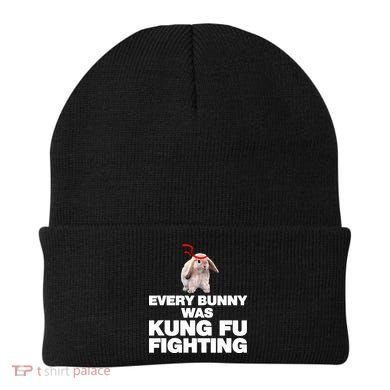 Every Bunny Was Kung Fu Fighting Funny Easter Rabbit Beanie
