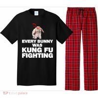 Every Bunny Was Kung Fu Fighting Funny Easter Rabbit Pajama Set thumb 0