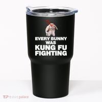 Every Bunny Was Kung Fu Fighting Funny Easter Rabbit Tumbler thumb 0