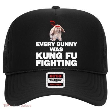 Every Bunny Was Kung Fu Fighting Funny Easter Rabbit Hat