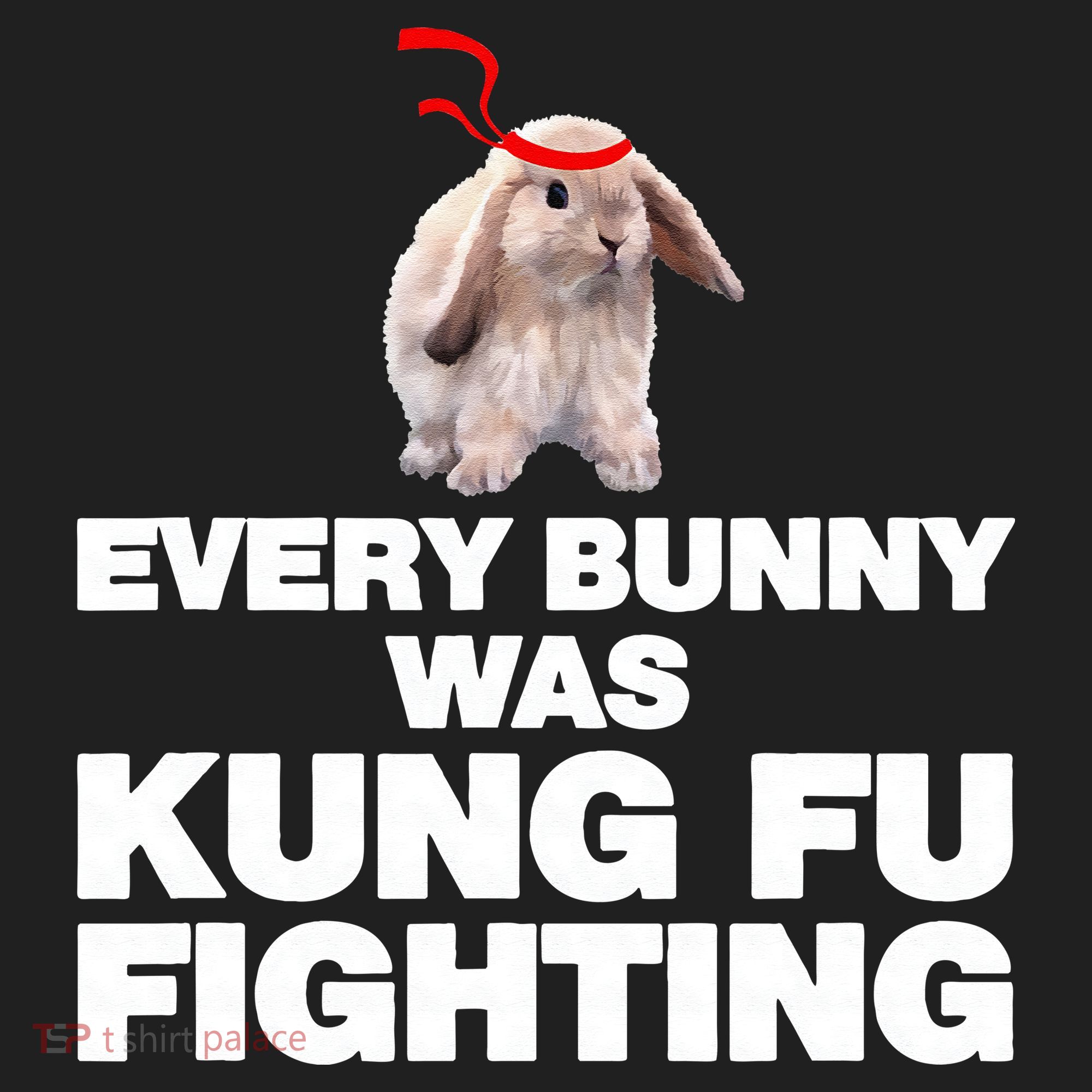 Every Bunny Was Kung Fu Fighting Funny Easter Rabbit Golf Towel