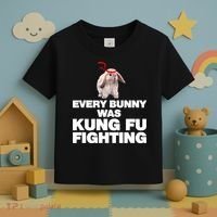 Every Bunny Was Kung Fu Fighting Funny Easter Rabbit Toddler T-Shirt thumb 3